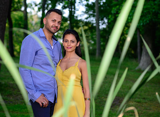 Manali & Hiren Allaire State Park Engagement
