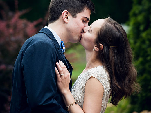 Engagement Photo at Prospect House Rose Garden