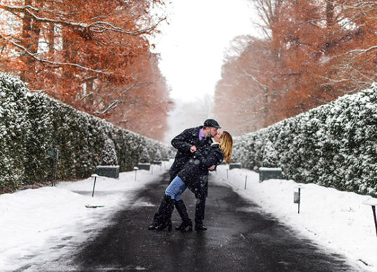 Longwood Gardens Engagement Photography